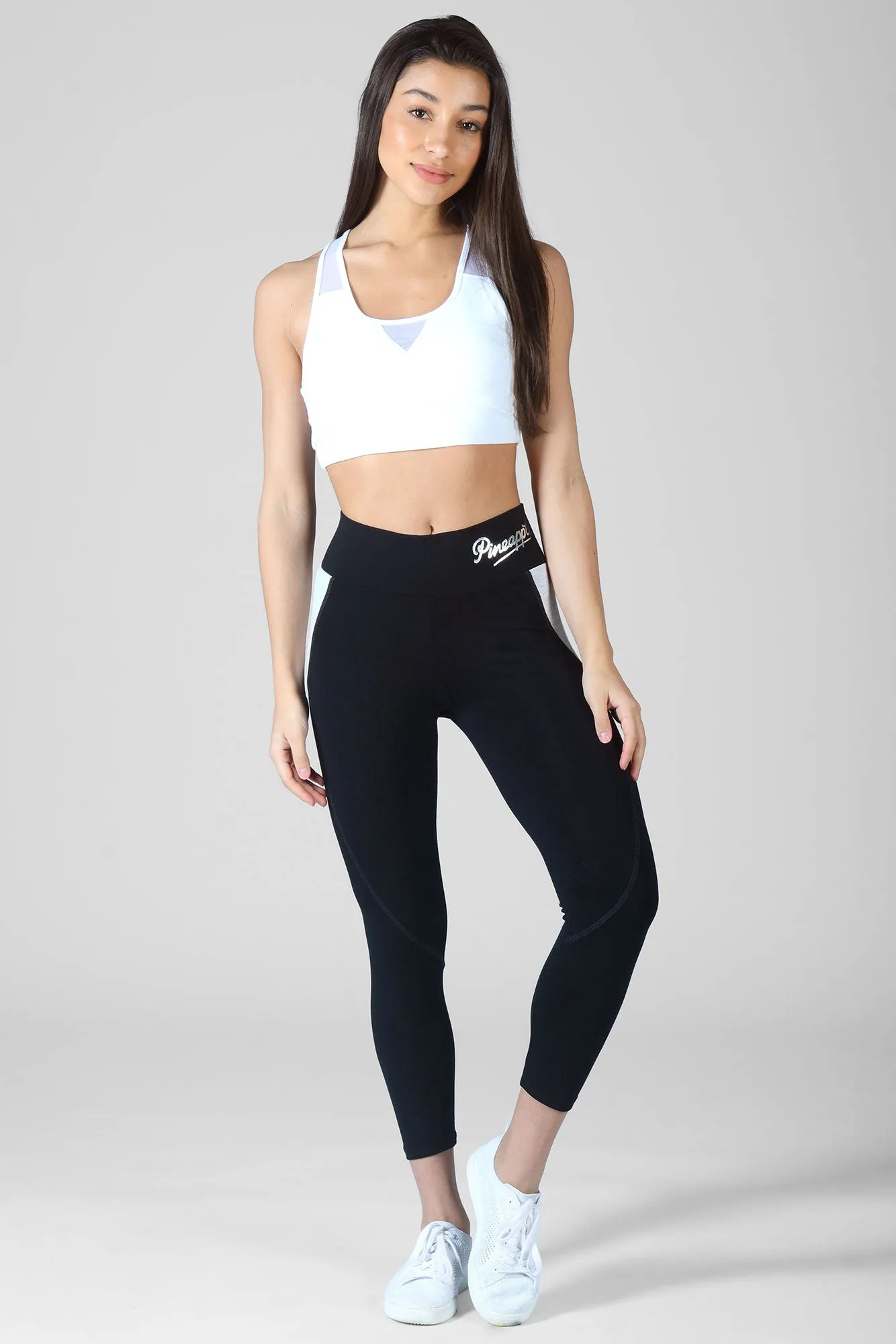 Contrast Panel Crop Leggings