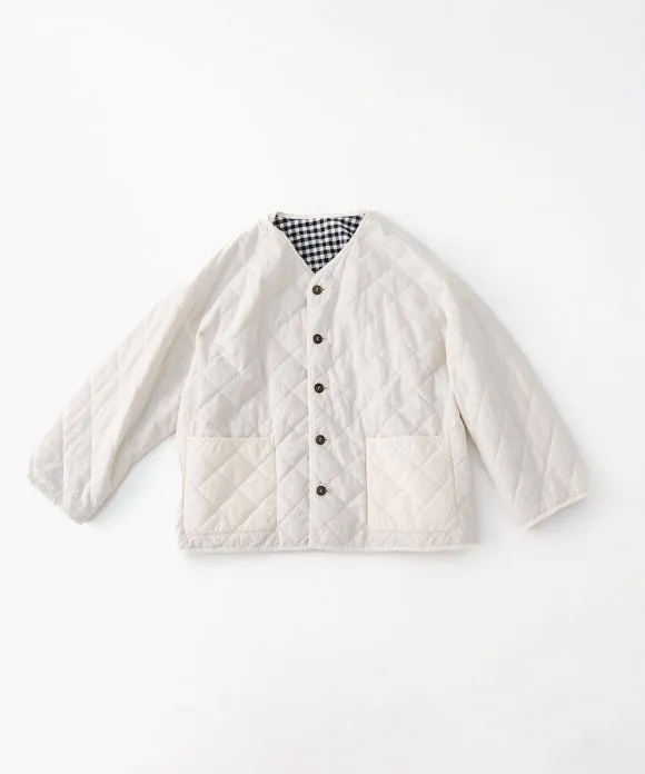 Cotton Linen Ramie Reversible Quilted Jacket