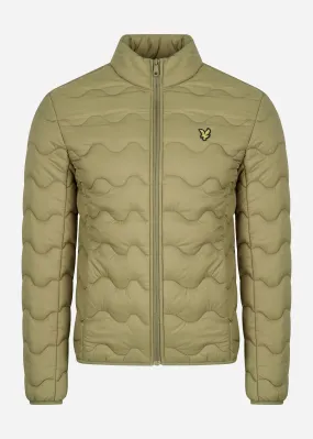 Crest quilted jacket - seaweed