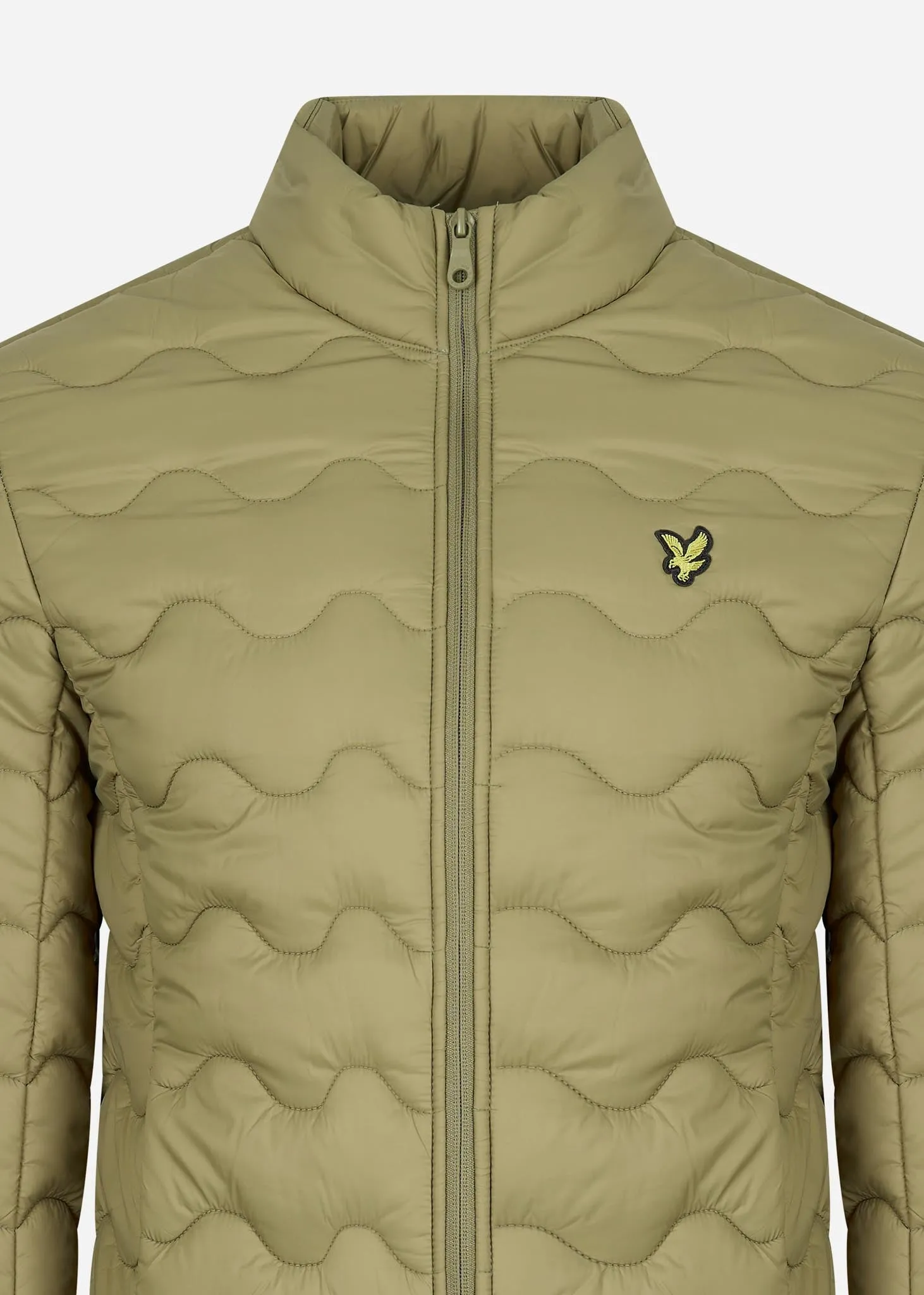 Crest quilted jacket - seaweed