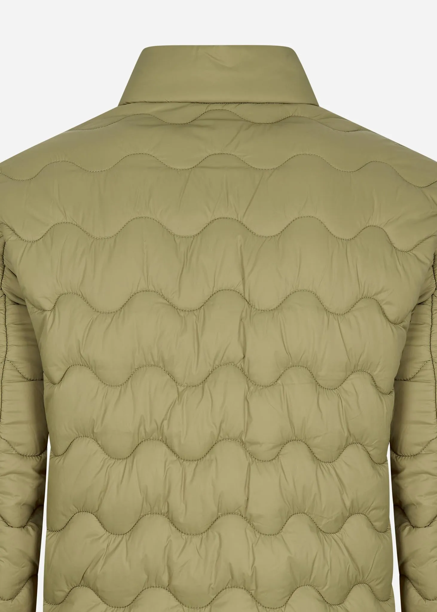 Crest quilted jacket - seaweed