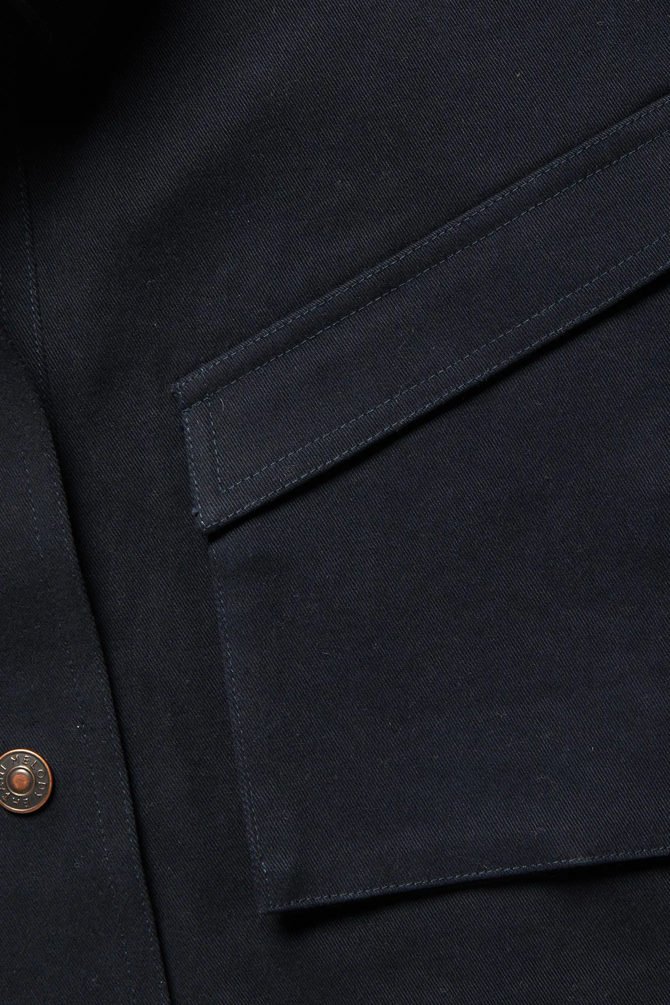 Cropped Workwear Jacket - Midnight Blue