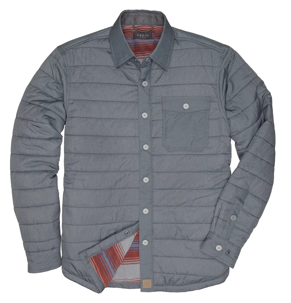 'Dakota Grizzly' Men's Lucas Quilted Jacket - Gunmetal