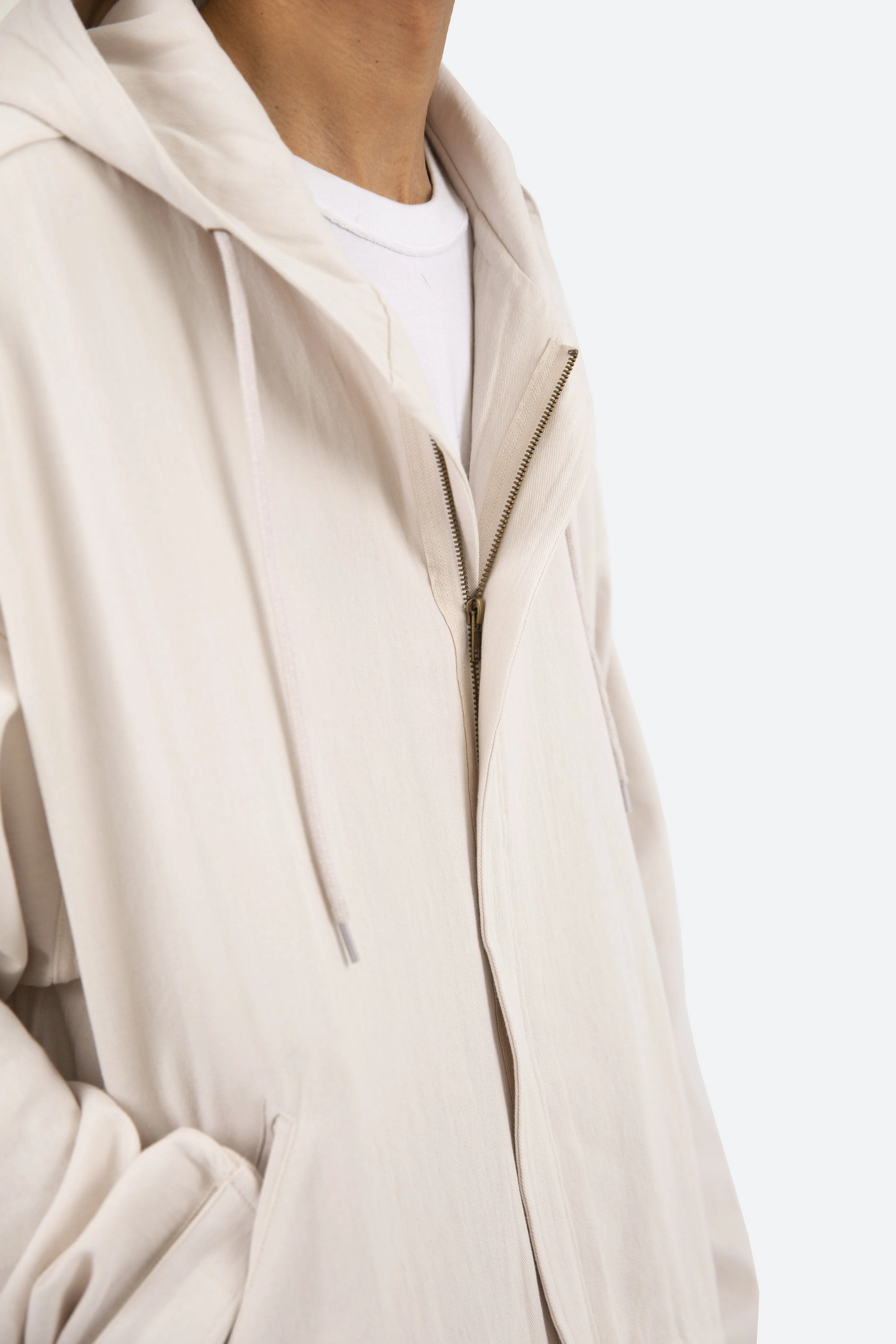 Deconstructed Twill Jacket - Pale Tan