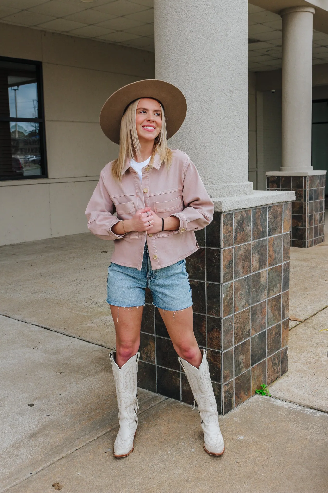 Denim Daze Dear John Rose Cropped Jacket