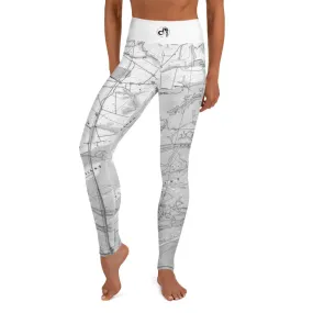 Descendants of the Island B W JI Map Leggings