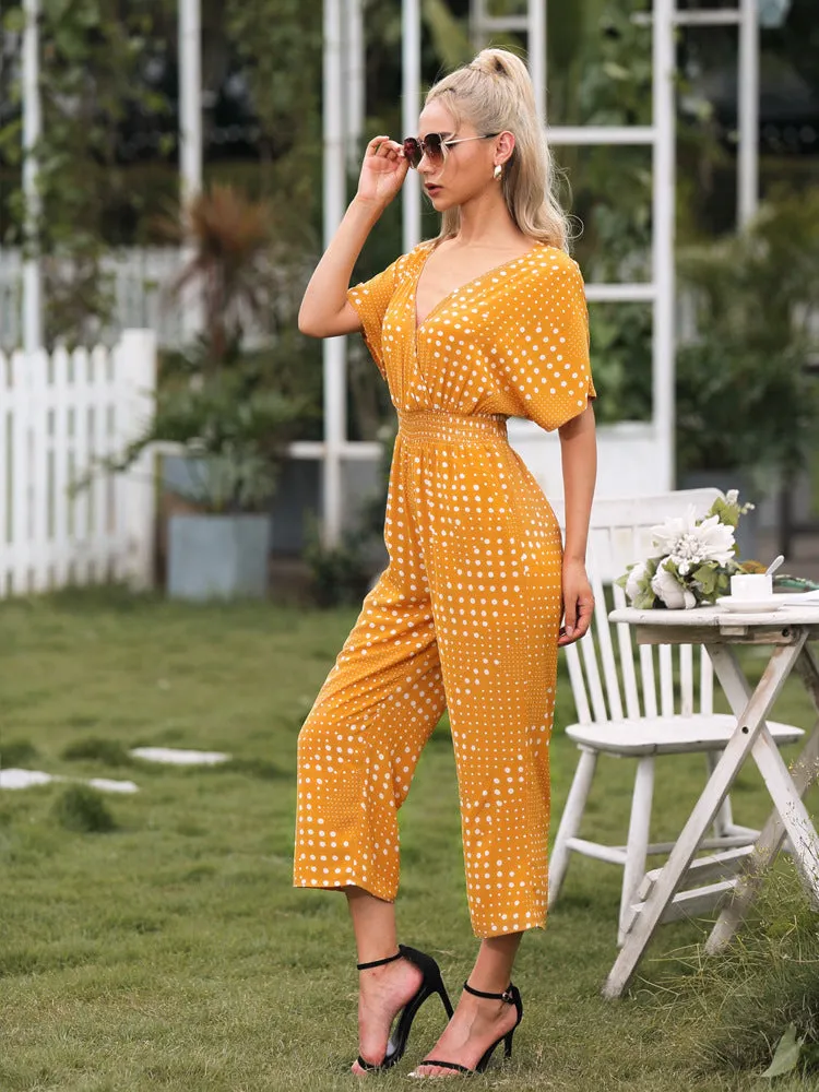 Dotted Jumpsuit with Pockets