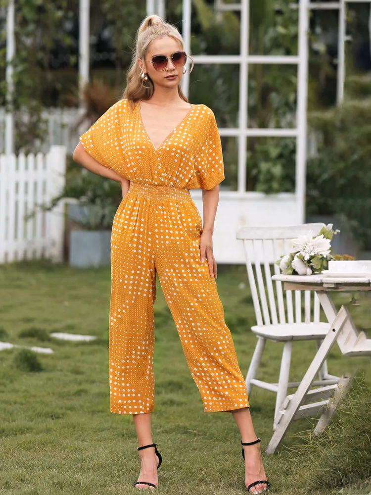 Dotted Jumpsuit with Pockets