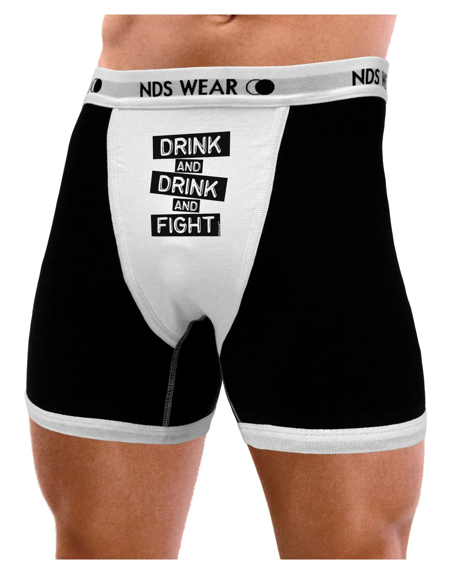 Drink and Drink and Fight Mens Boxer Brief Underwear