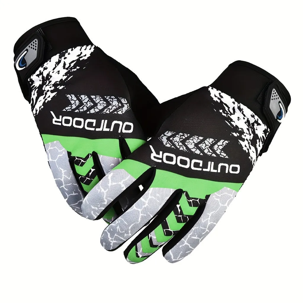 Durable Full Finger Cycling Gloves for Outdoor Mountain Biking