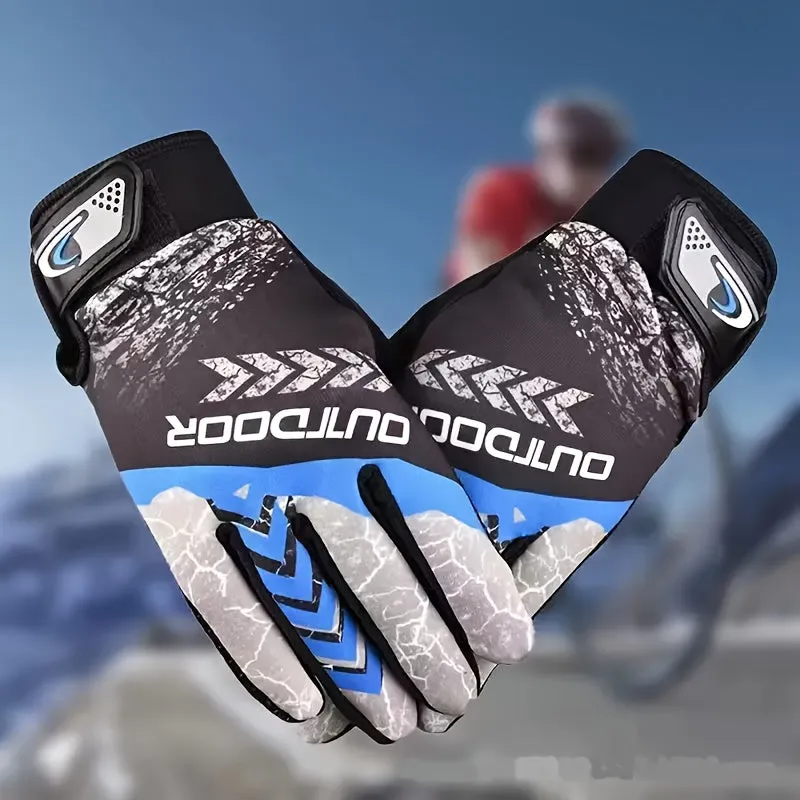 Durable Full Finger Cycling Gloves for Outdoor Mountain Biking