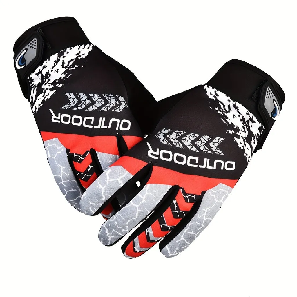 Durable Full Finger Cycling Gloves for Outdoor Mountain Biking