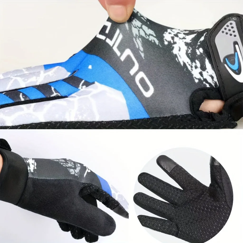 Durable Full Finger Cycling Gloves for Outdoor Mountain Biking