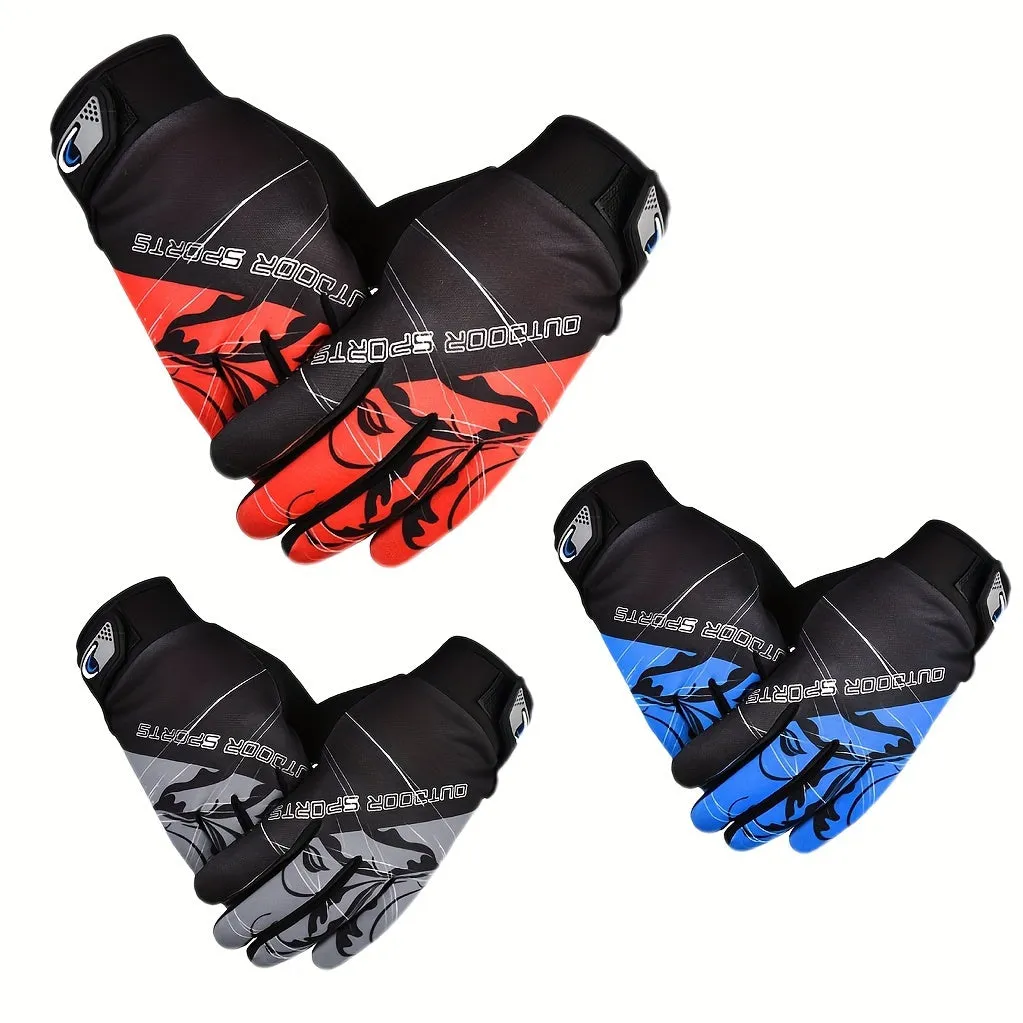 Durable Full Finger Cycling Gloves for Outdoor Mountain Biking