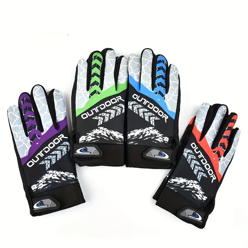 Durable Full Finger Cycling Gloves for Outdoor Mountain Biking