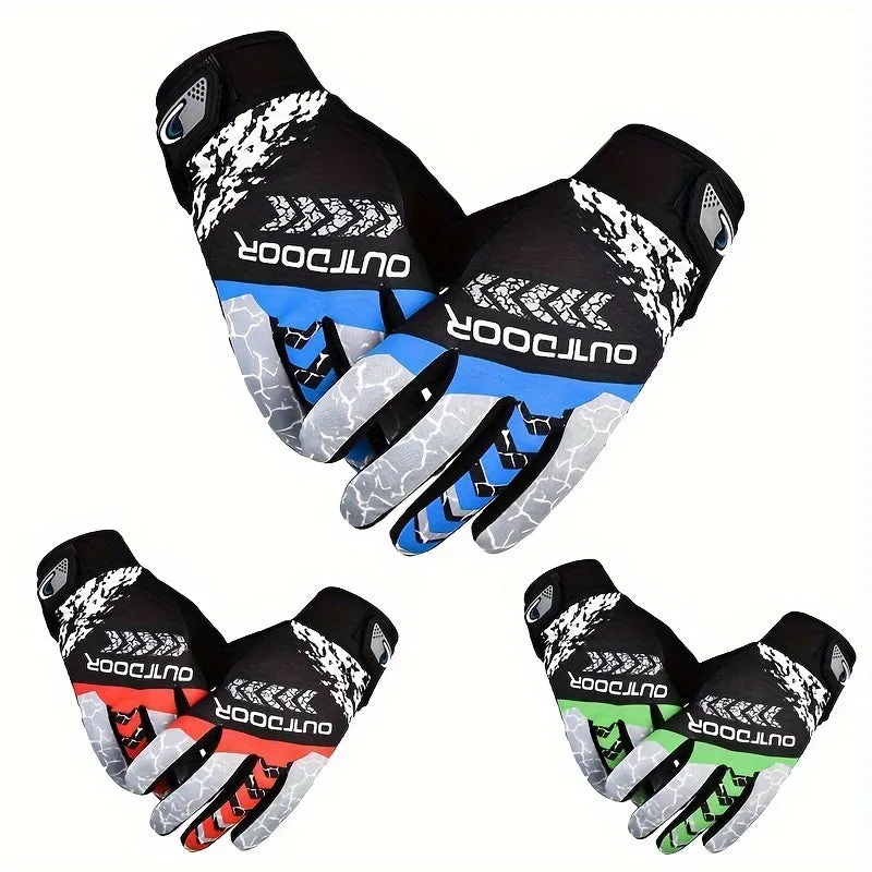 Durable Full Finger Cycling Gloves for Outdoor Mountain Biking