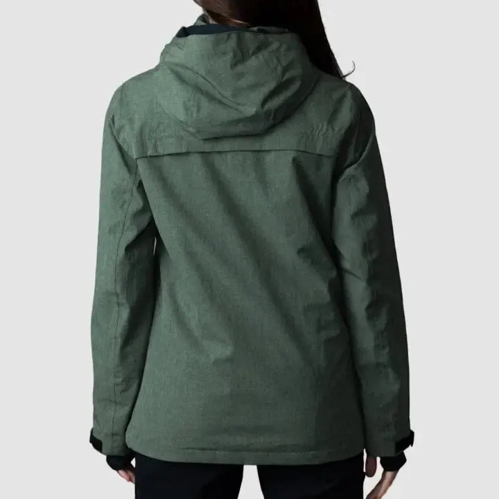 Eco-Conscious Women's Olive Adventure Jacket