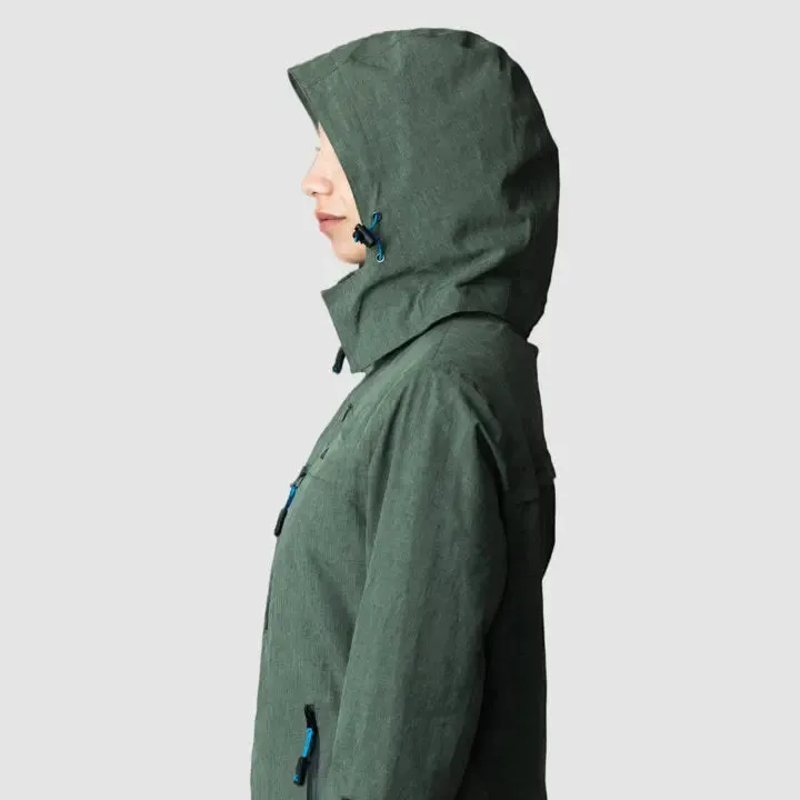 Eco-Conscious Women's Olive Adventure Jacket