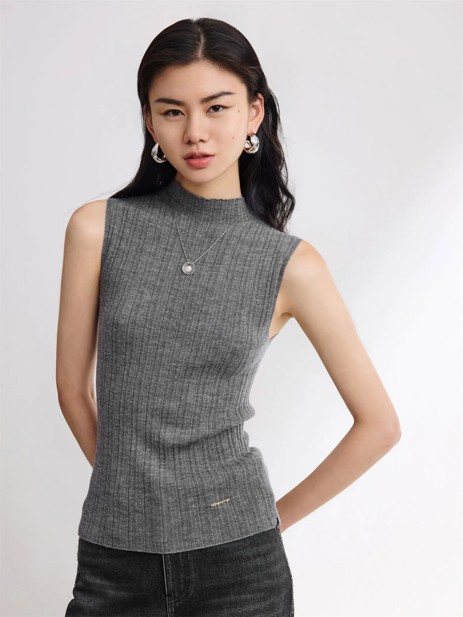 EP YAYING wool Knit Vest