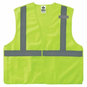 Ergodyne 24548 8215BA-S 4XL Lime Class 2 Economy Breakaway Mesh Vest - Single Size