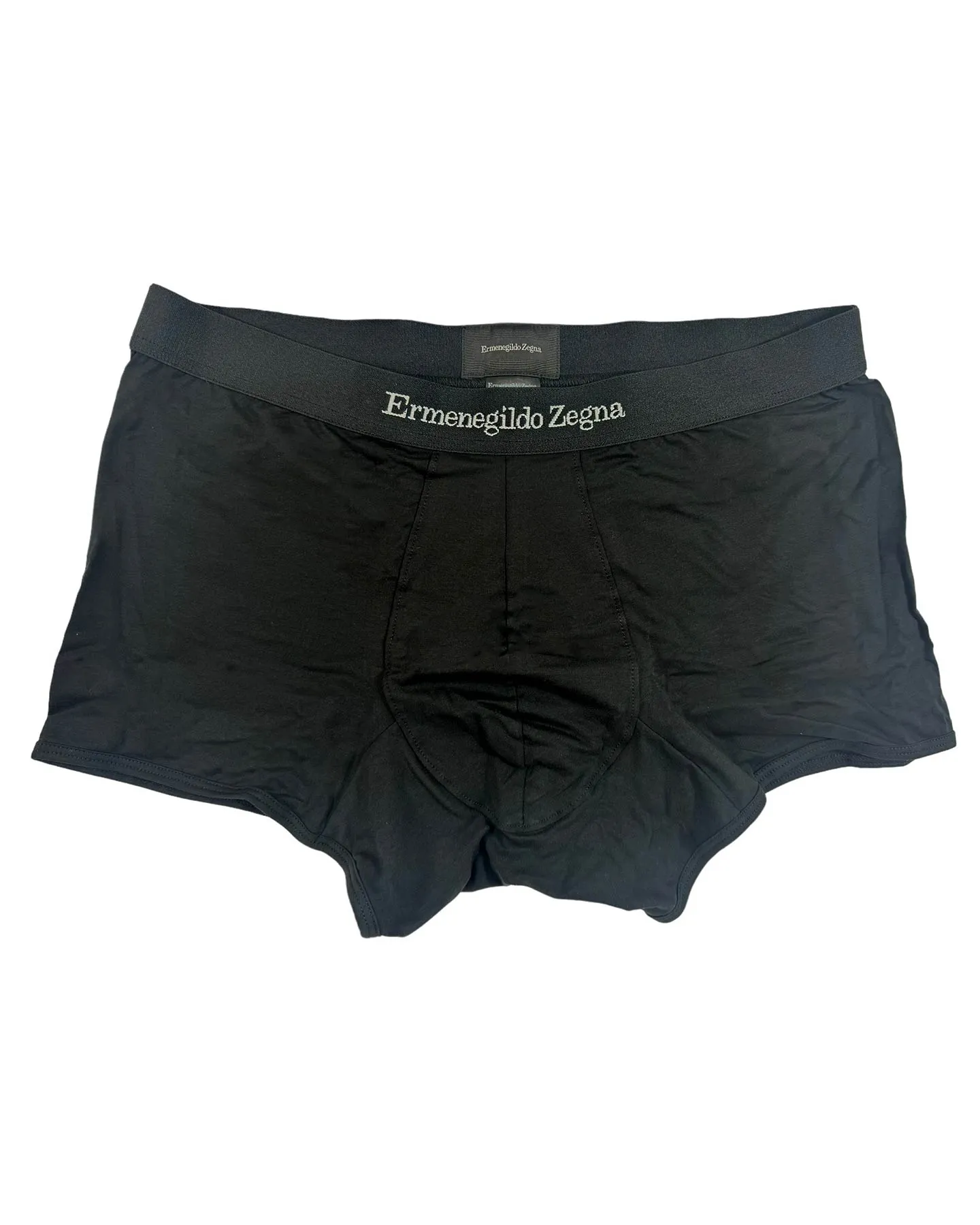 Ermenegildo Zegna Boxer Briefs Black Men Underwear - Stretch Cotton S