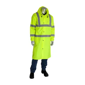 Falcon 353-1048-LY/2X ANSI Type R Class 3 Value All Purpose 48" Raincoat