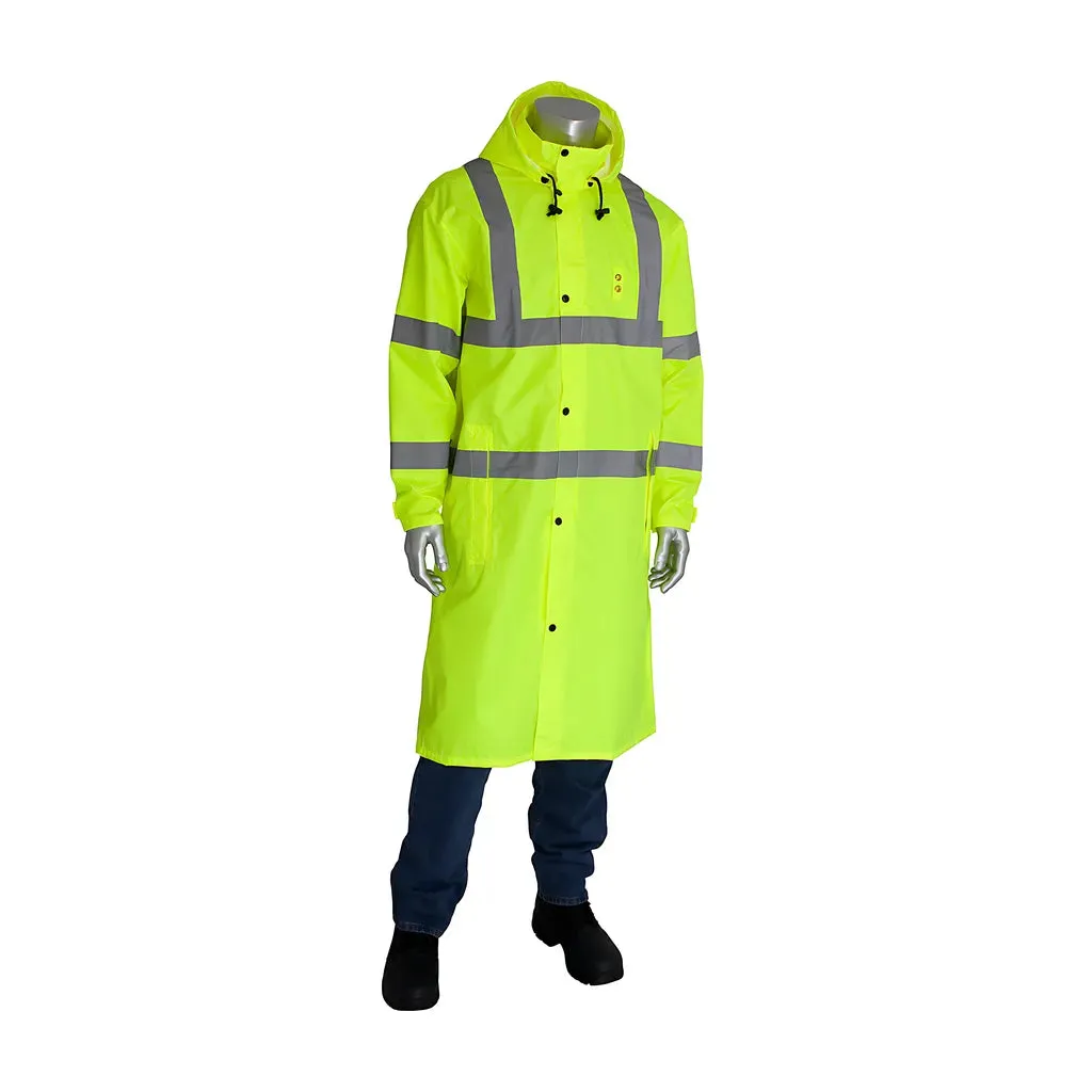 Falcon 353-1048-LY/2X ANSI Type R Class 3 Value All Purpose 48" Raincoat