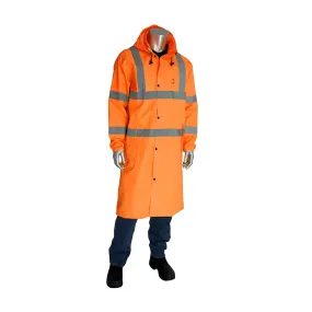 Falcon 353-1048-OR/2X ANSI Type R Class 3 Value All Purpose 48" Raincoat