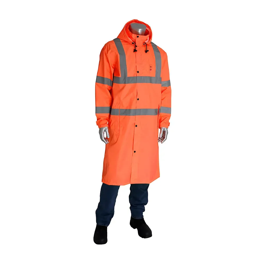 Falcon 353-1048-OR/2X ANSI Type R Class 3 Value All Purpose 48" Raincoat