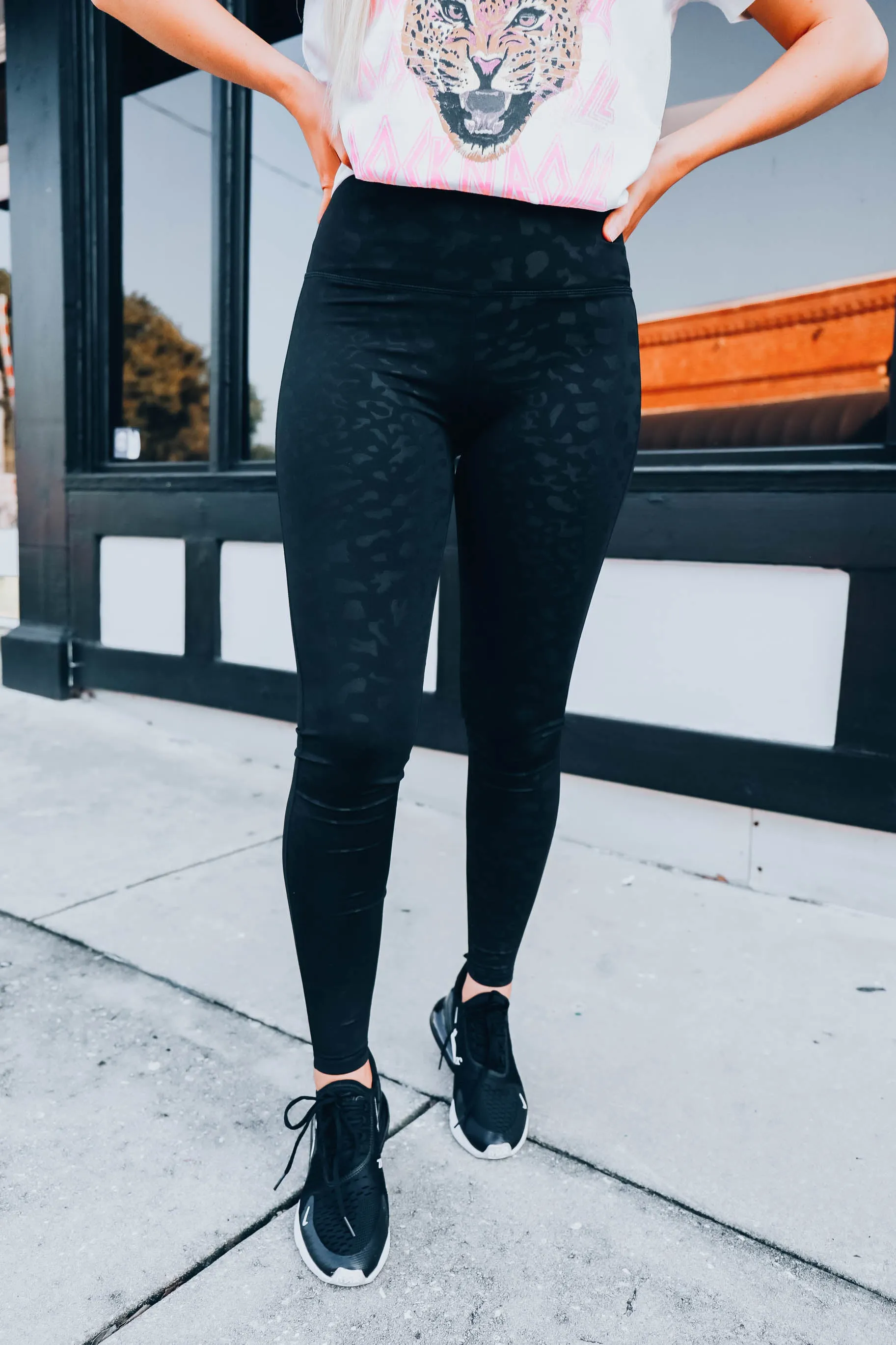 Feelin' The Burn Leggings - Black