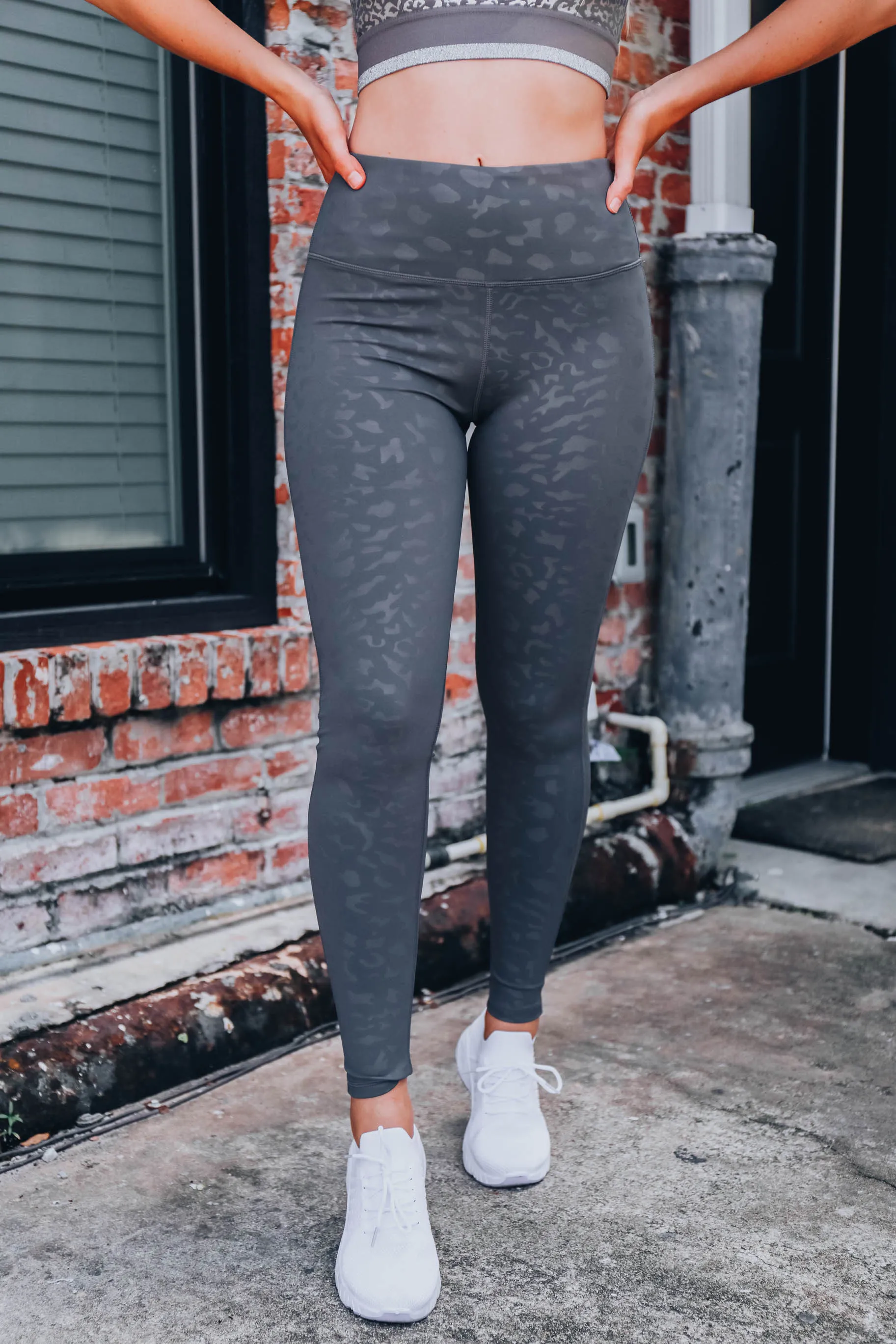 Feelin' The Burn Leggings - Charcoal