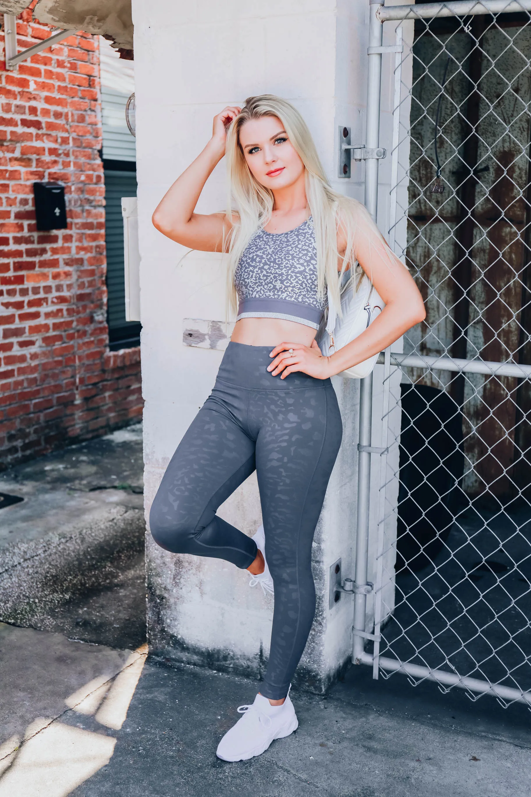 Feelin' The Burn Leggings - Charcoal