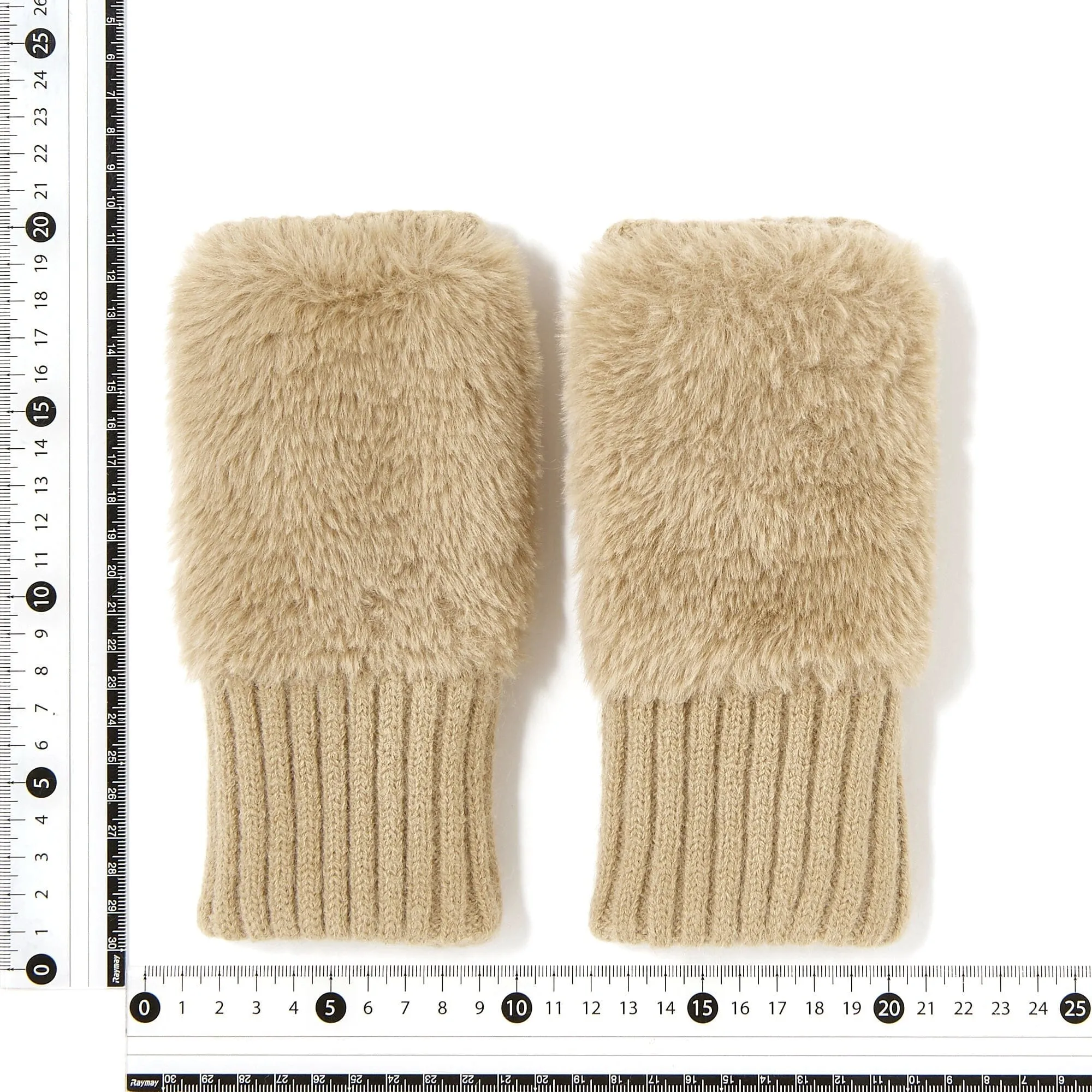 Fingerless Gloves  Beige