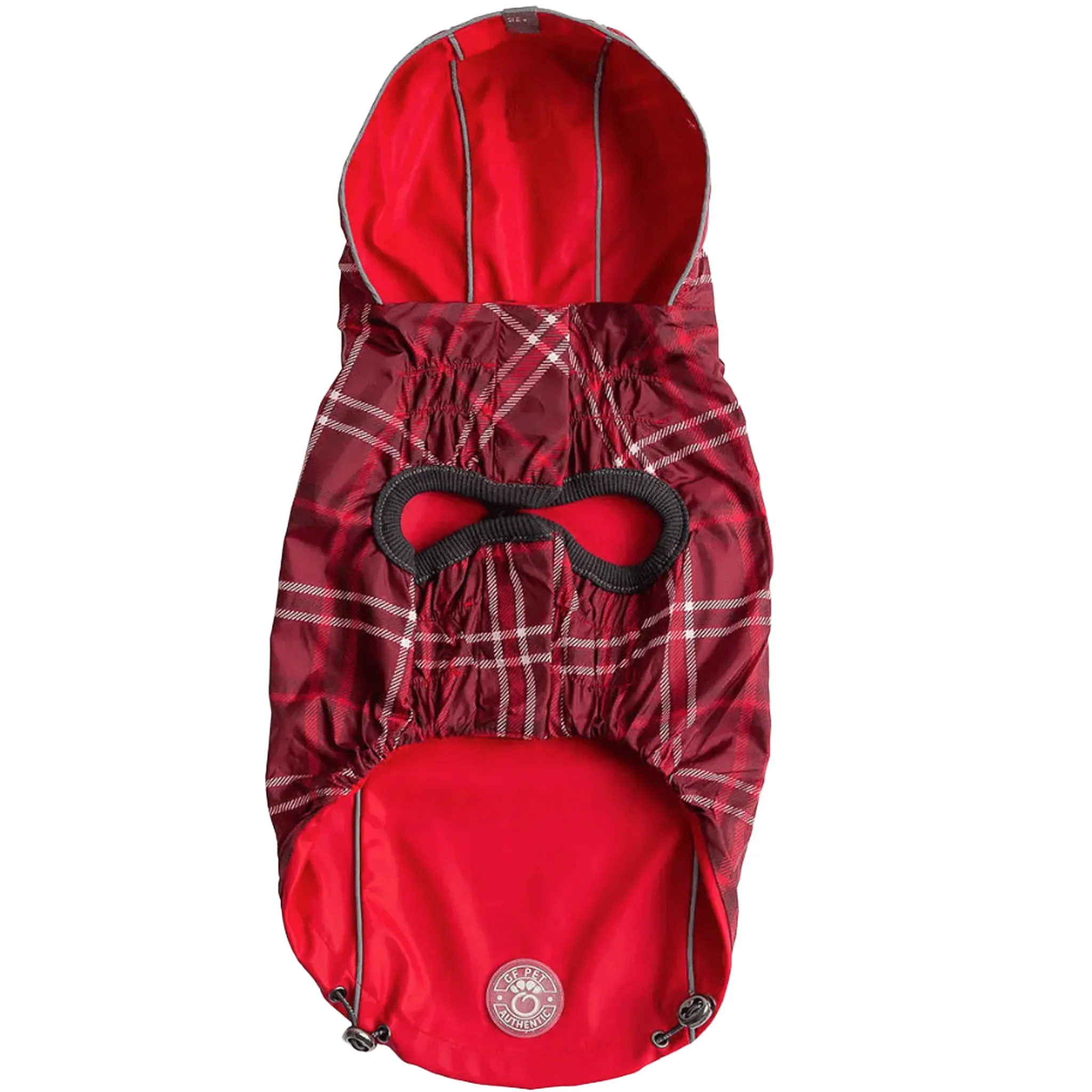 GF Pet Reversible Red Dog Rain Jacket