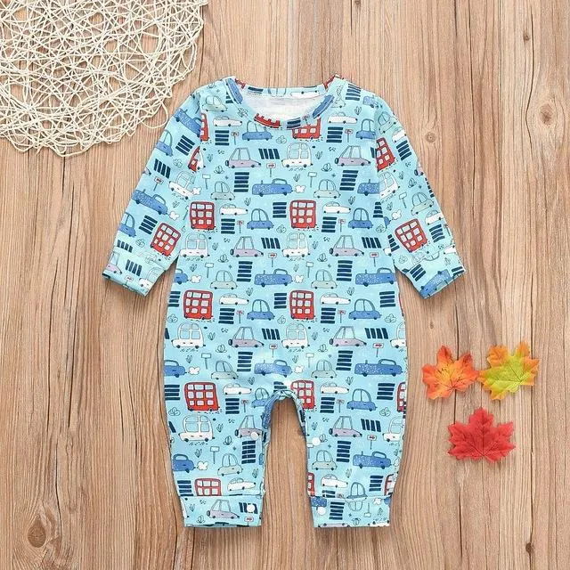 Girl Romper Printed Jumpsuit Child Playsuit