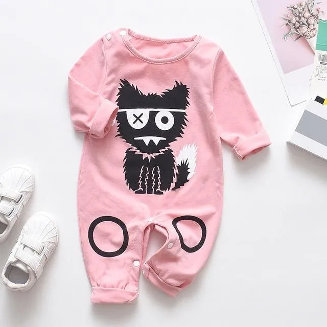 Girl Romper Printed Jumpsuit Child Playsuit