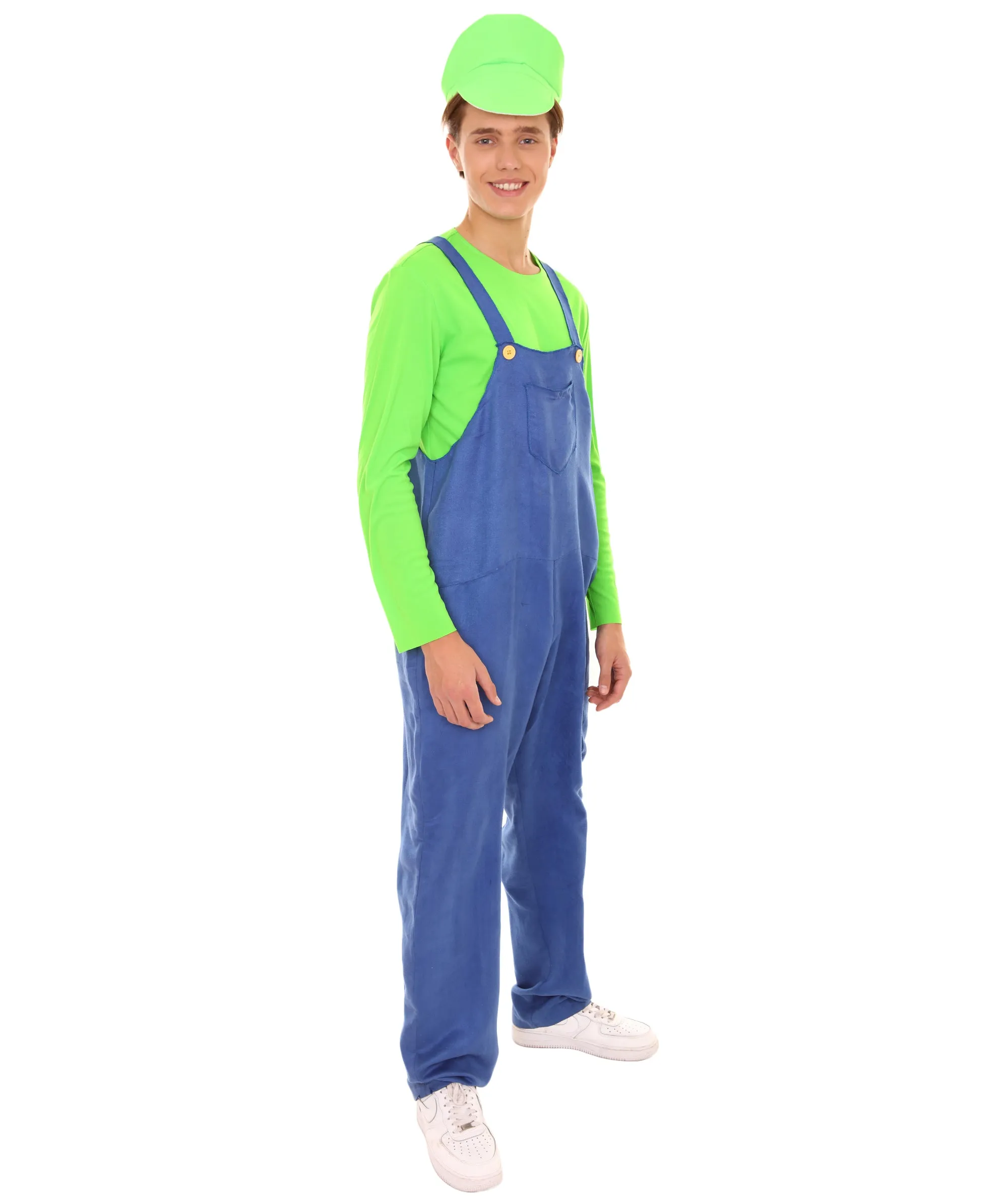 GREEN 80'S PLUMBER COSTUME