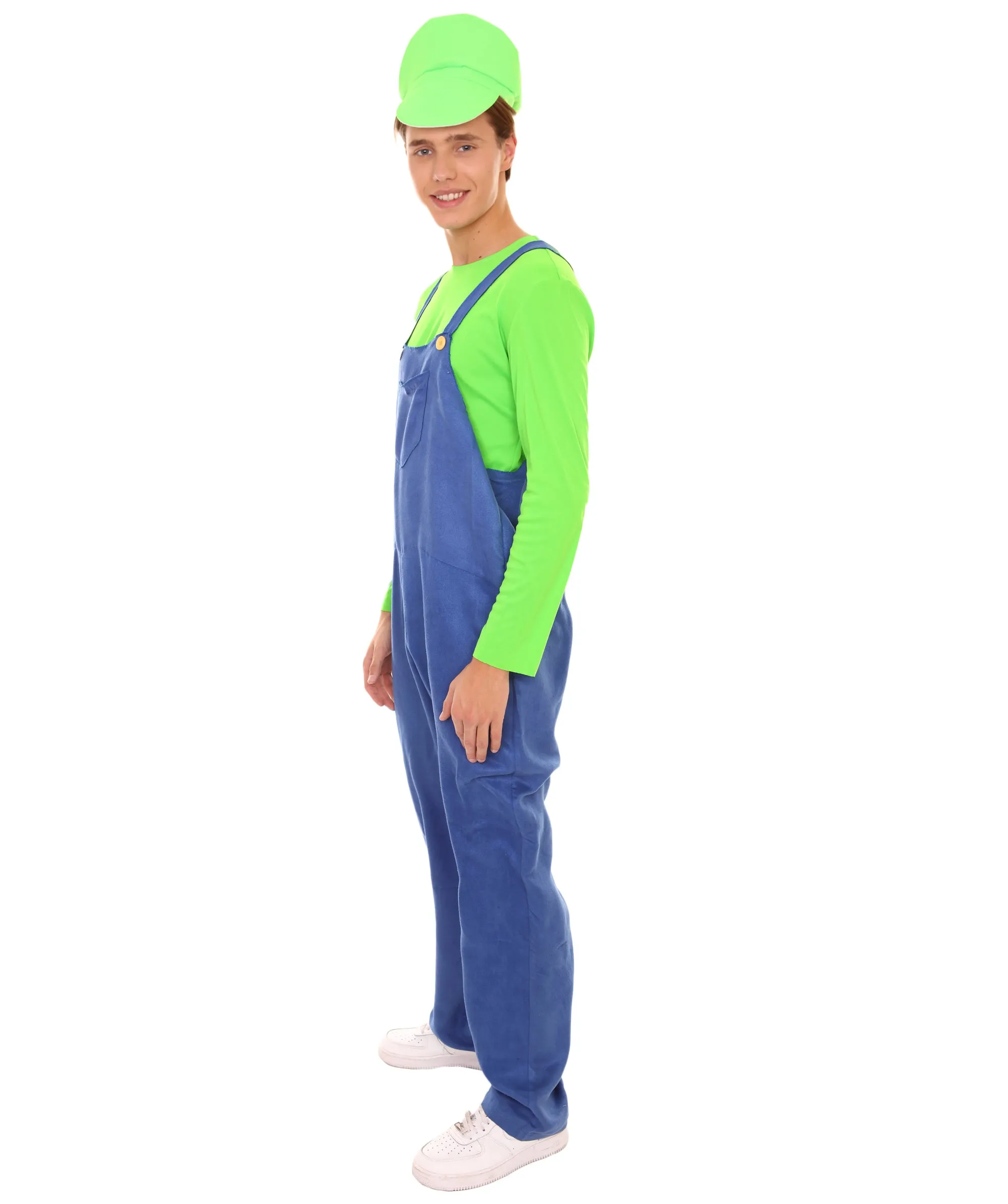 GREEN 80'S PLUMBER COSTUME