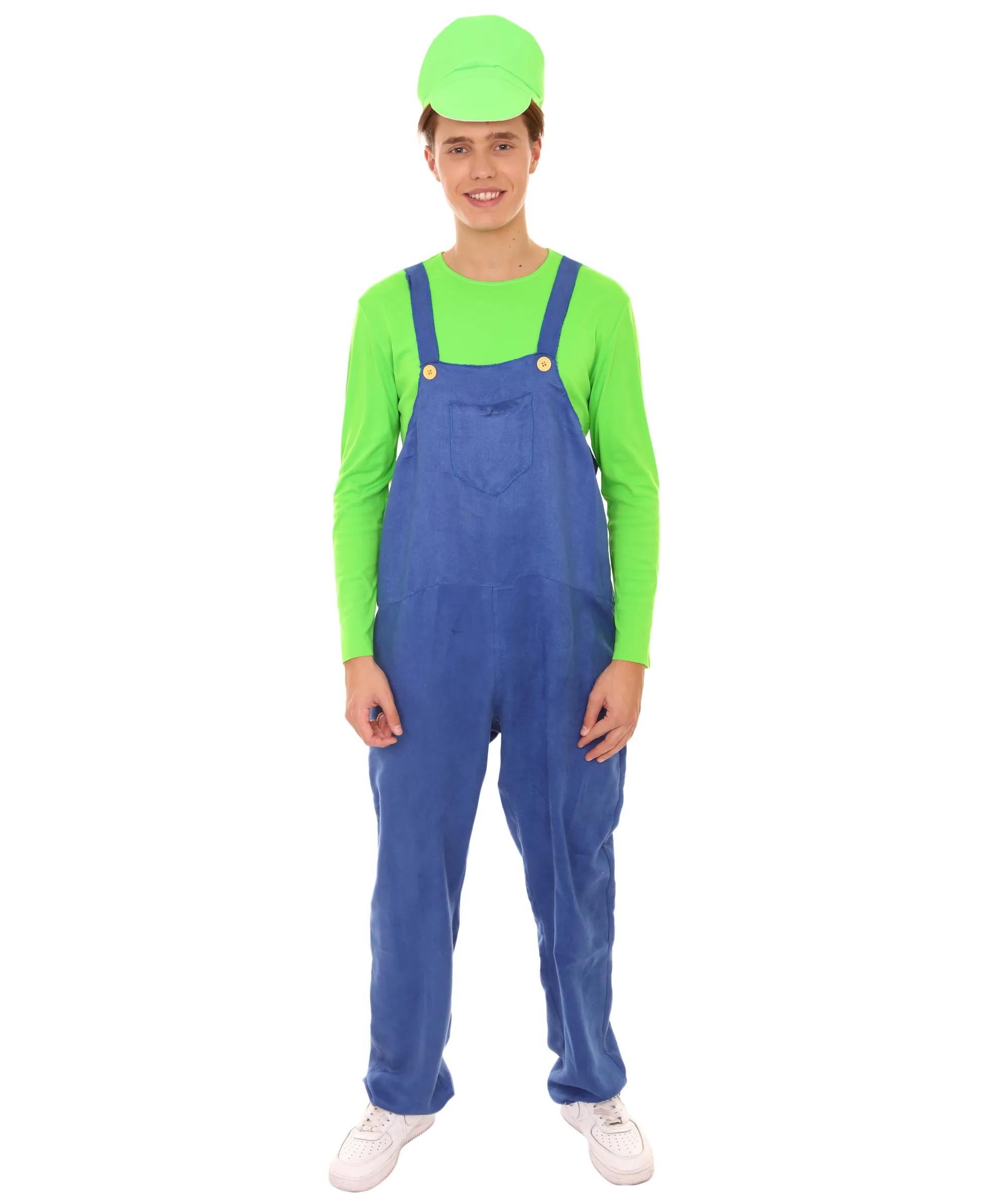 GREEN 80'S PLUMBER COSTUME