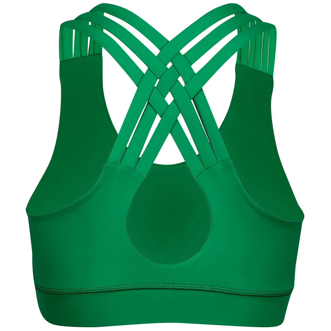 Green Cross Back Bra