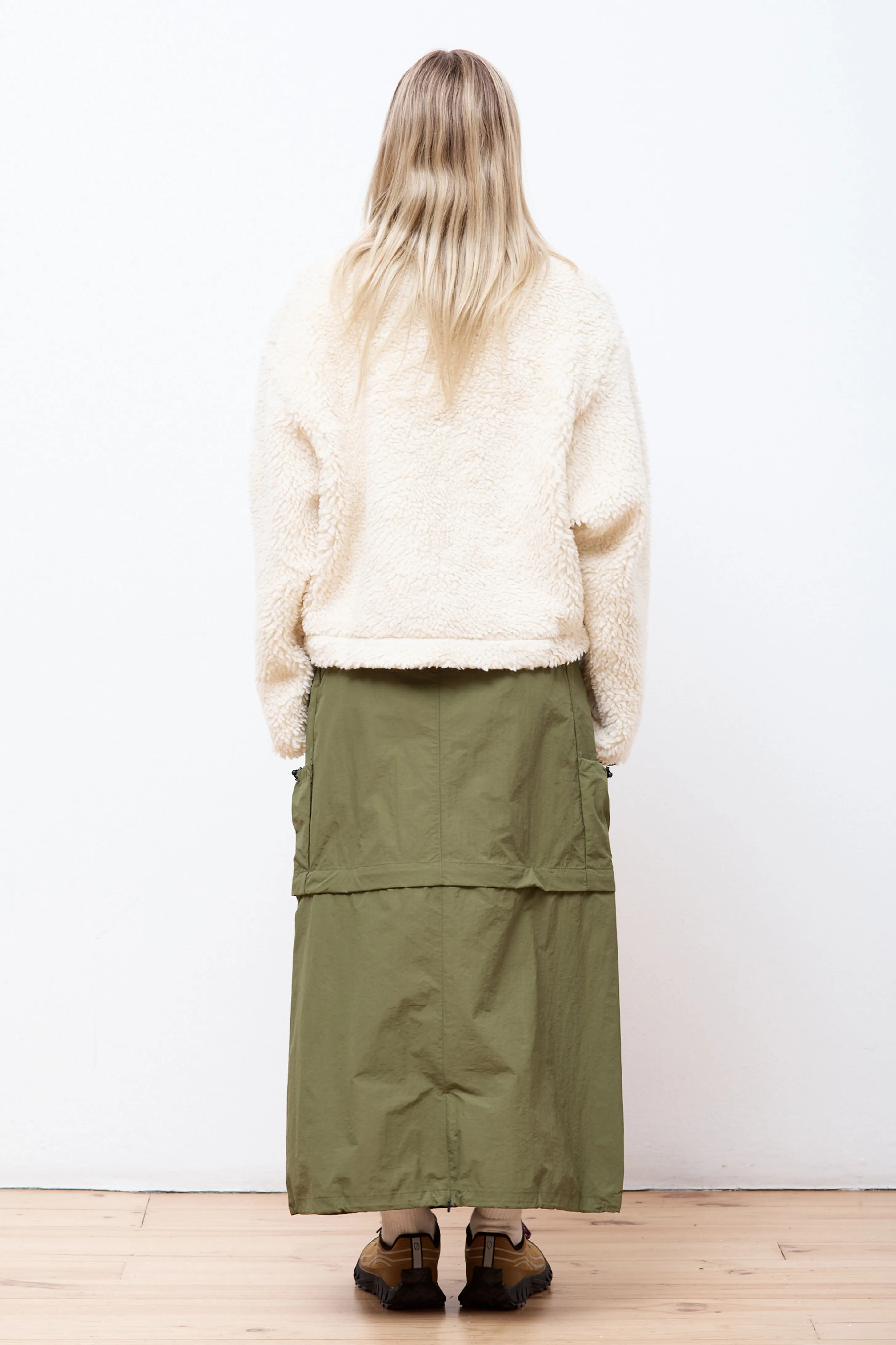 Heavyweight Cropped Pile Fleece Natural