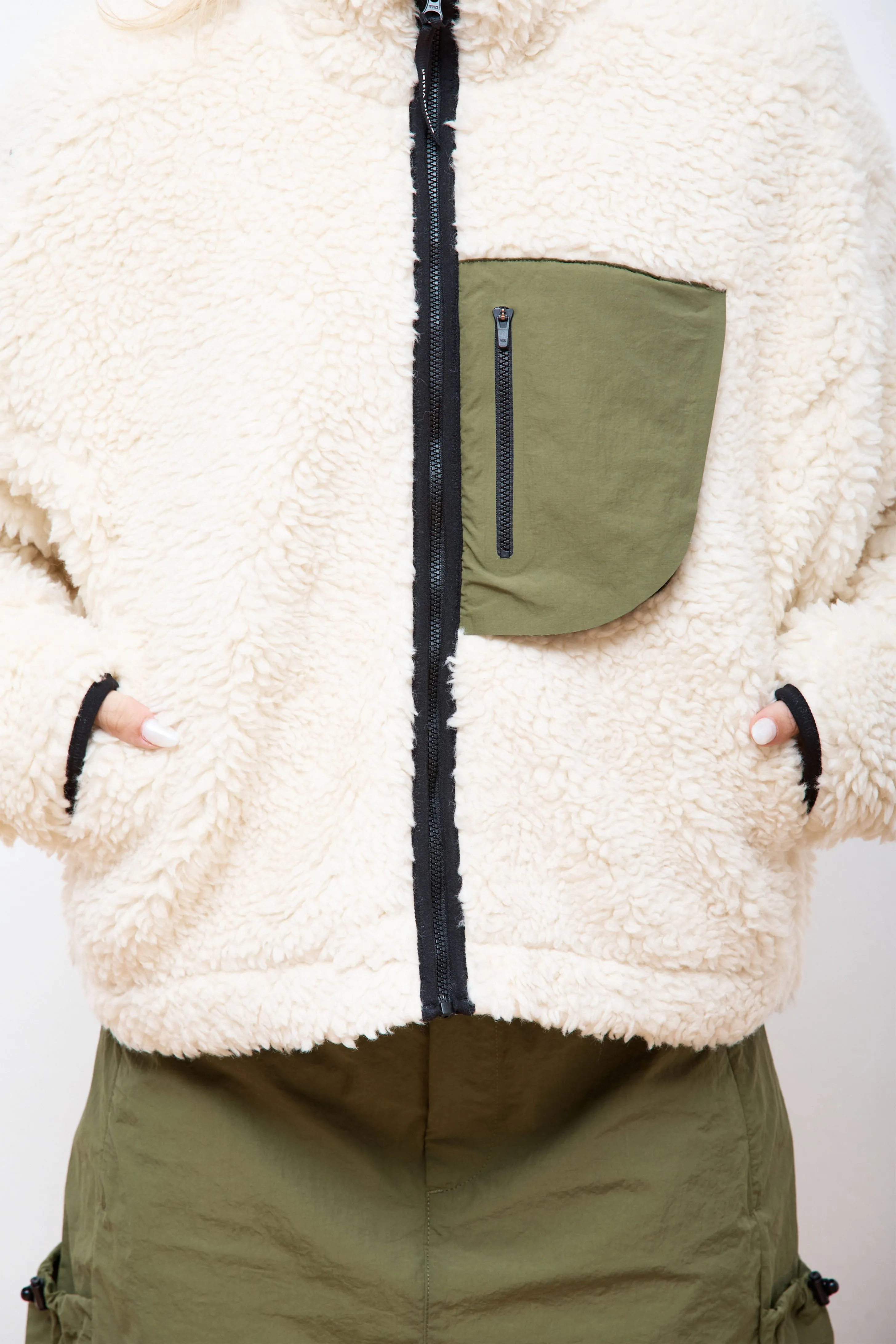 Heavyweight Cropped Pile Fleece Natural