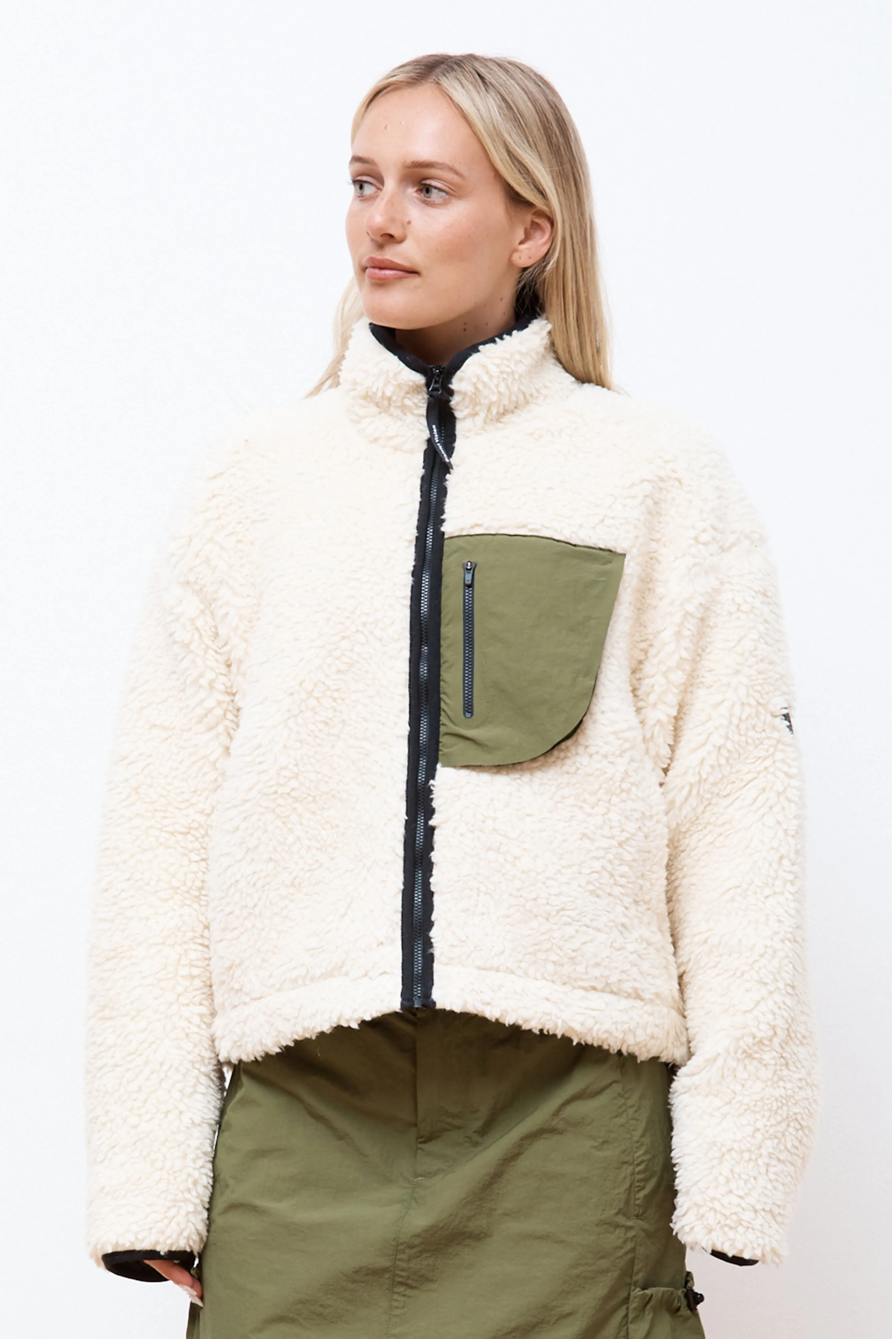 Heavyweight Cropped Pile Fleece Natural