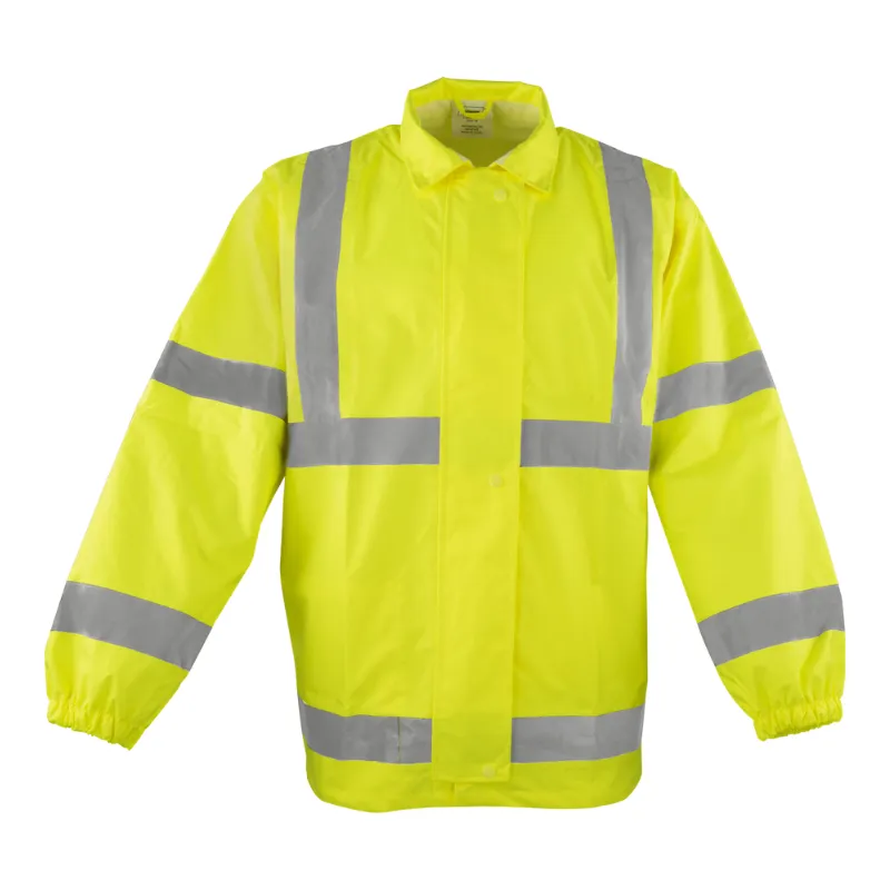 Hi Vis Jacket with Attached Hood