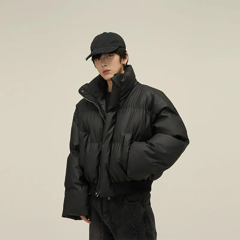 Hidden Zip Puffer Jacket