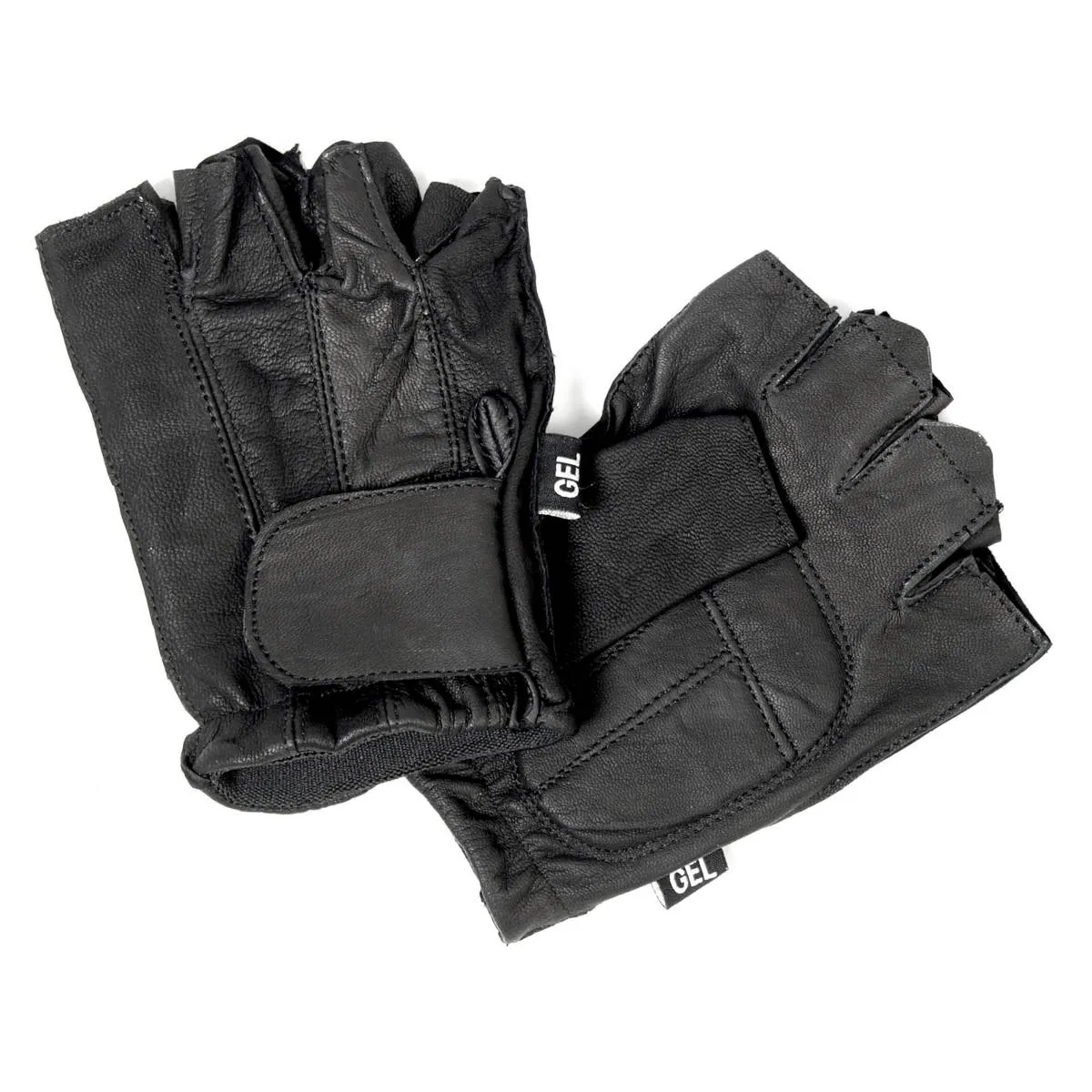 Hot Leathers GVM1011 Premium Leather Unlined Fingerless Gloves with