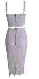 HOT TWO PIECE LACE ELEGANT DRESS HIGH QUALITY