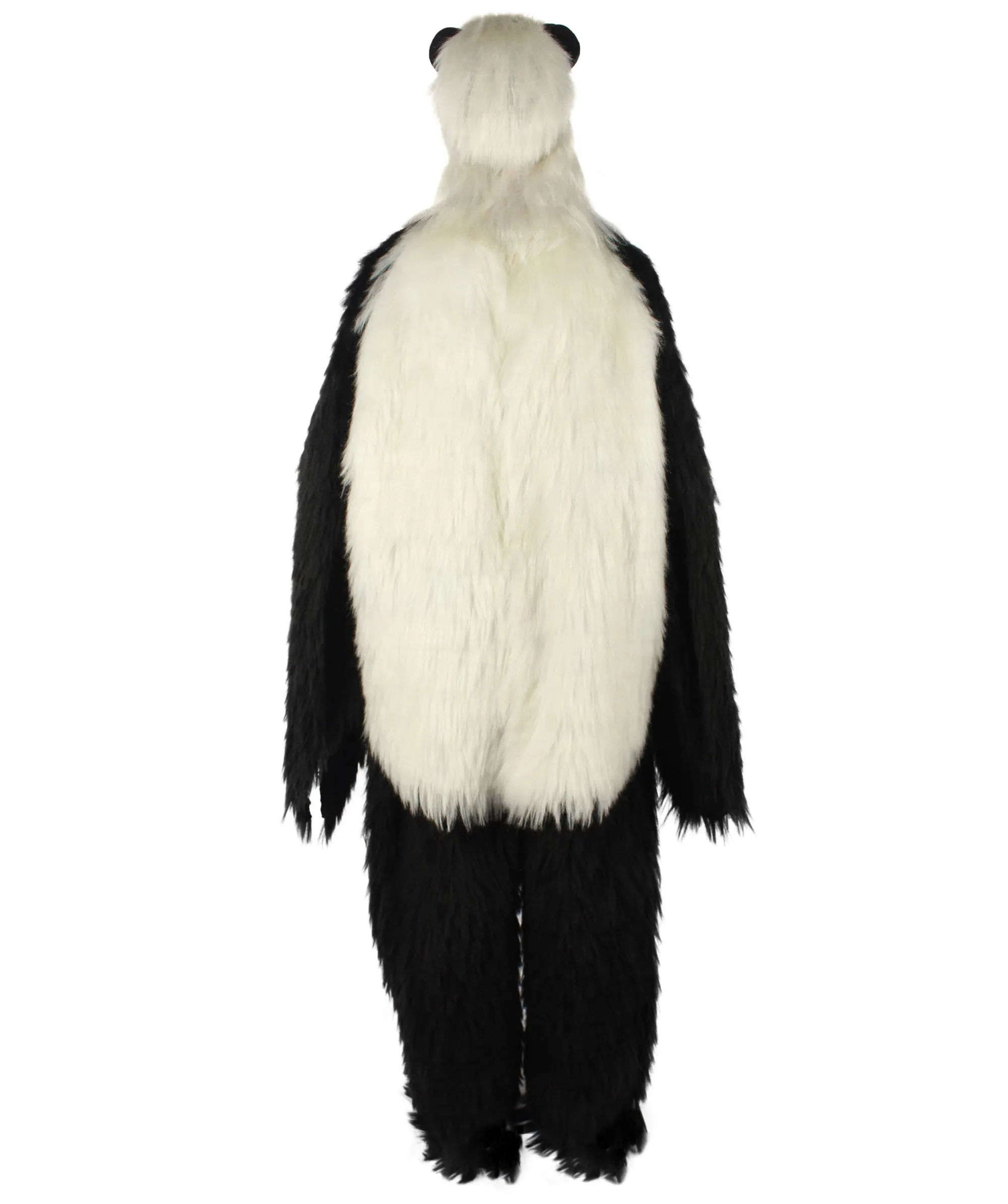 HPO White and Black Panda Costume with Wig & Mask  - Long Breathable Synthetic Fibers Bundle