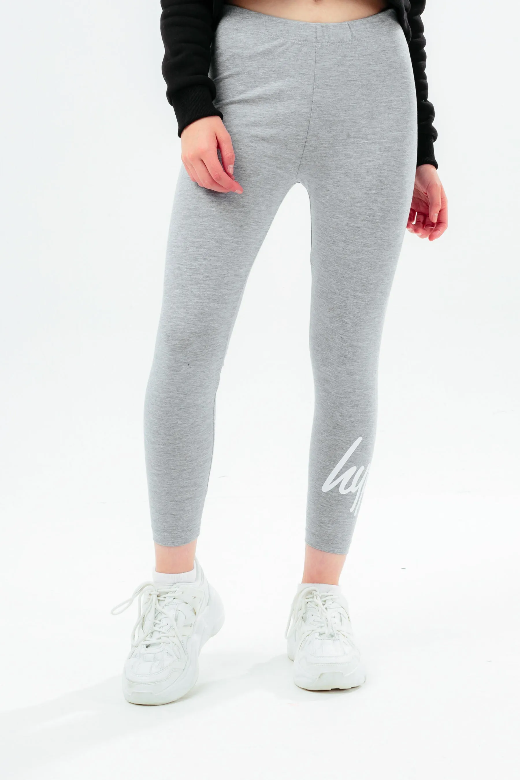 Hype Girls Black & Grey 2 Pack Leggings Set