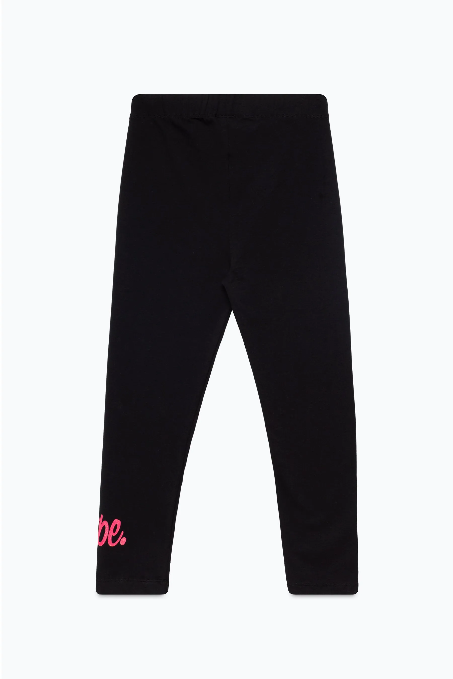 Hype Girls Black Pink Script 2 Pack Leggings